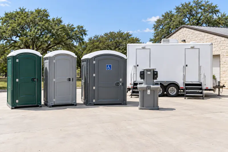 Portable sanitation option for rental planning